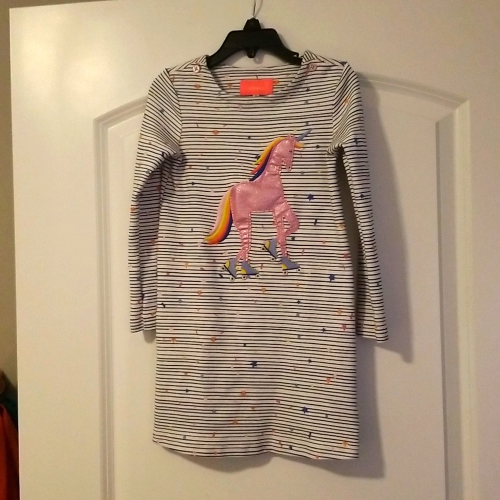 Joules Girls Dress with Roller Skating Unicorn!!!
